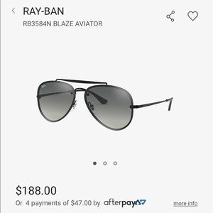 Ray-Ban Aviator “Blaze” Sunglasses
